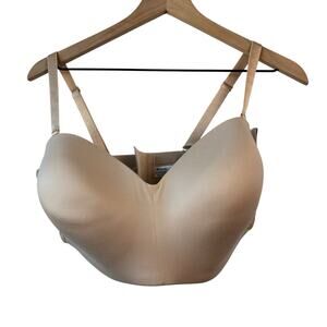 Wacoal Bra 40DD Tan Staying Power Wire Free Strapless Convertible Bra Sand New